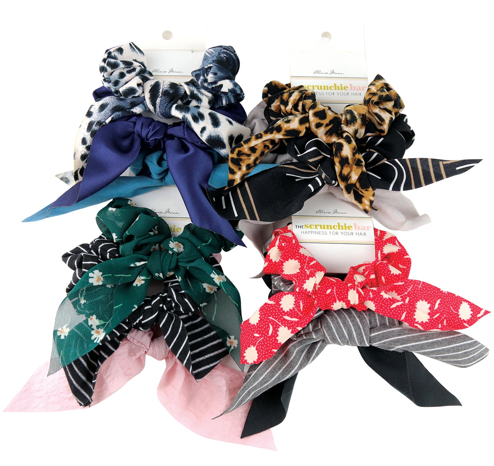 The Short Tail Scrunchie 3 pack by Olivia Moss® Phoenix Nationale