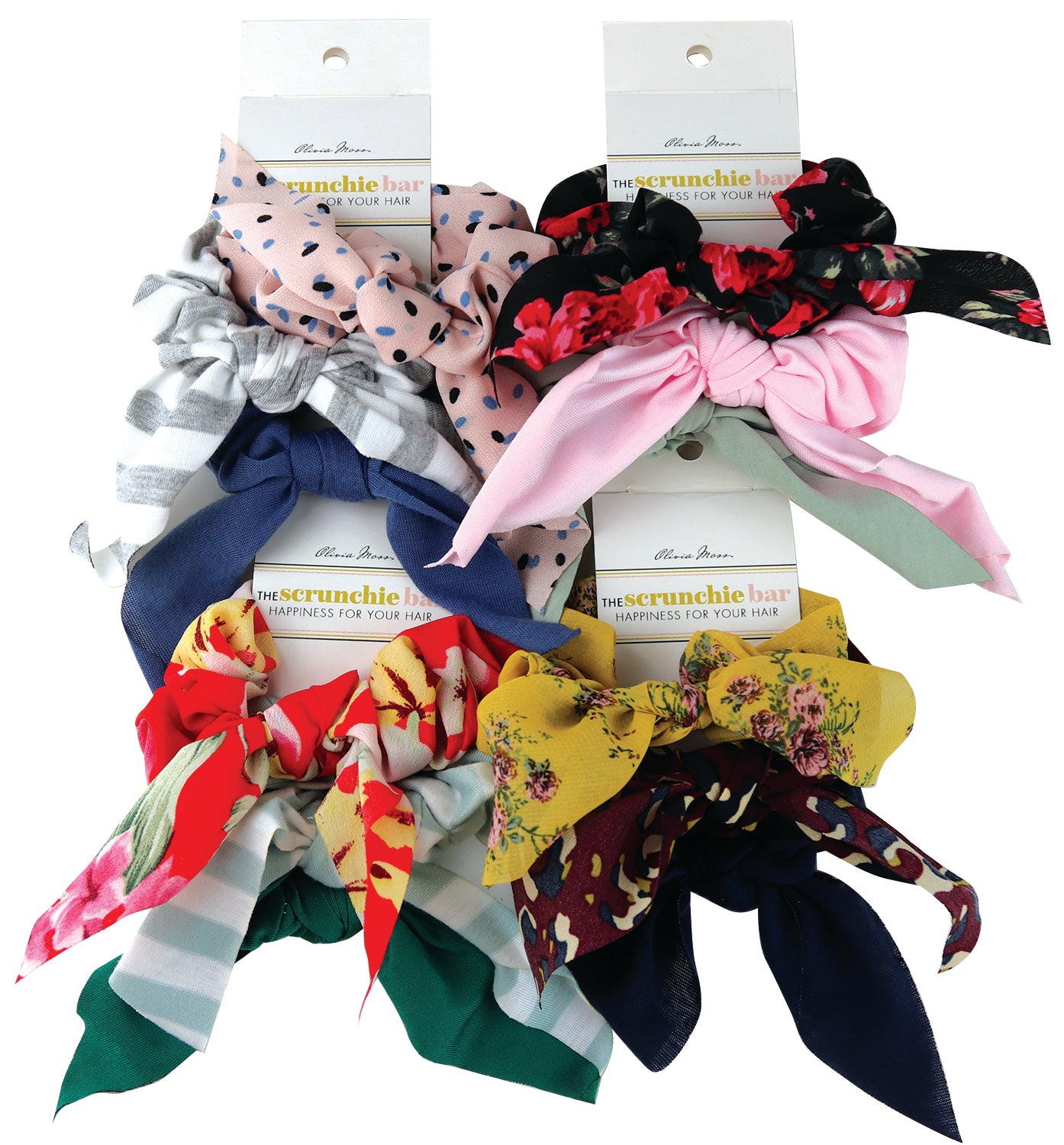 The Short Tail Scrunchie 3 pack by Olivia Moss® Phoenix Nationale