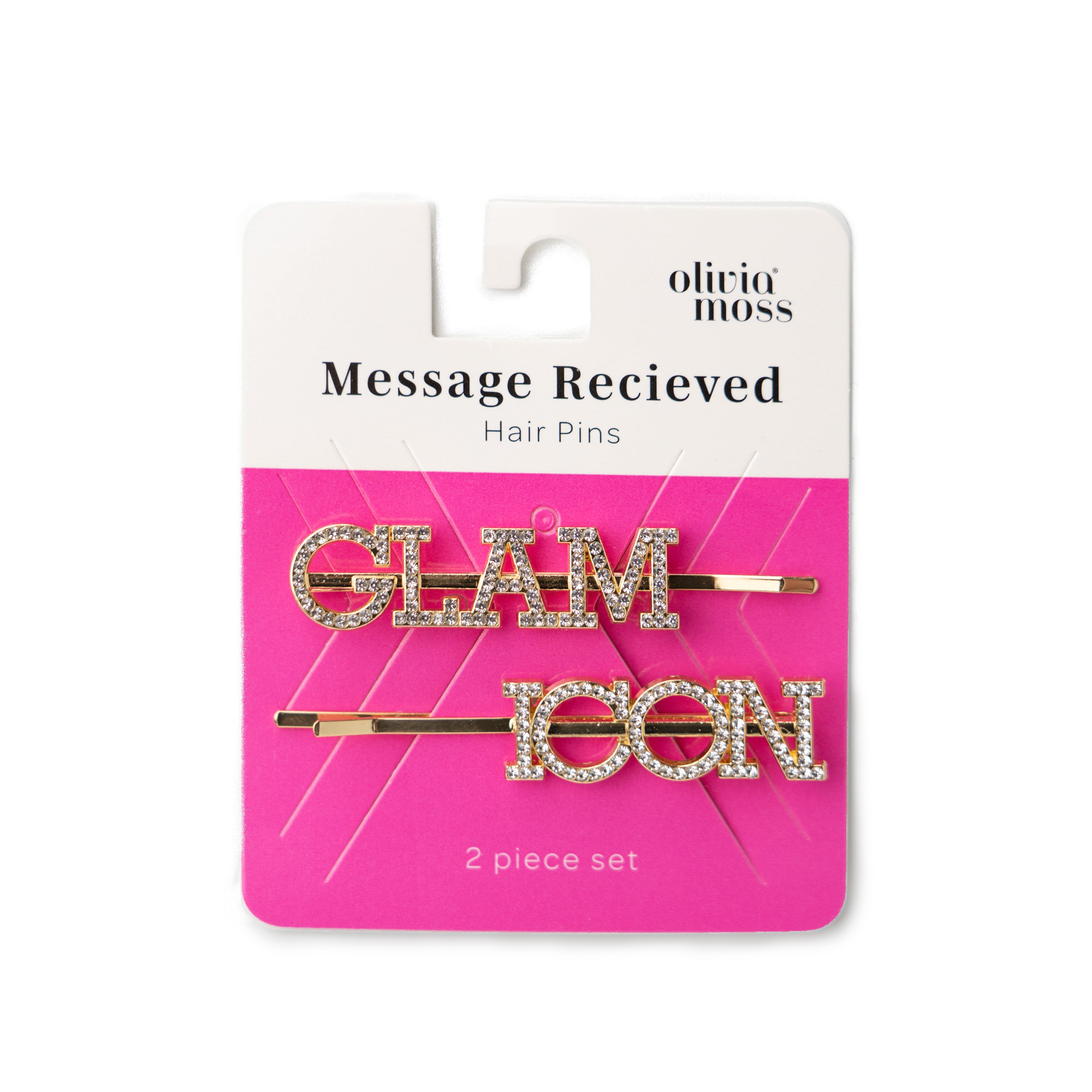 Olivia Moss® Message Received Crystal Bobby Pins Glam -- Icon