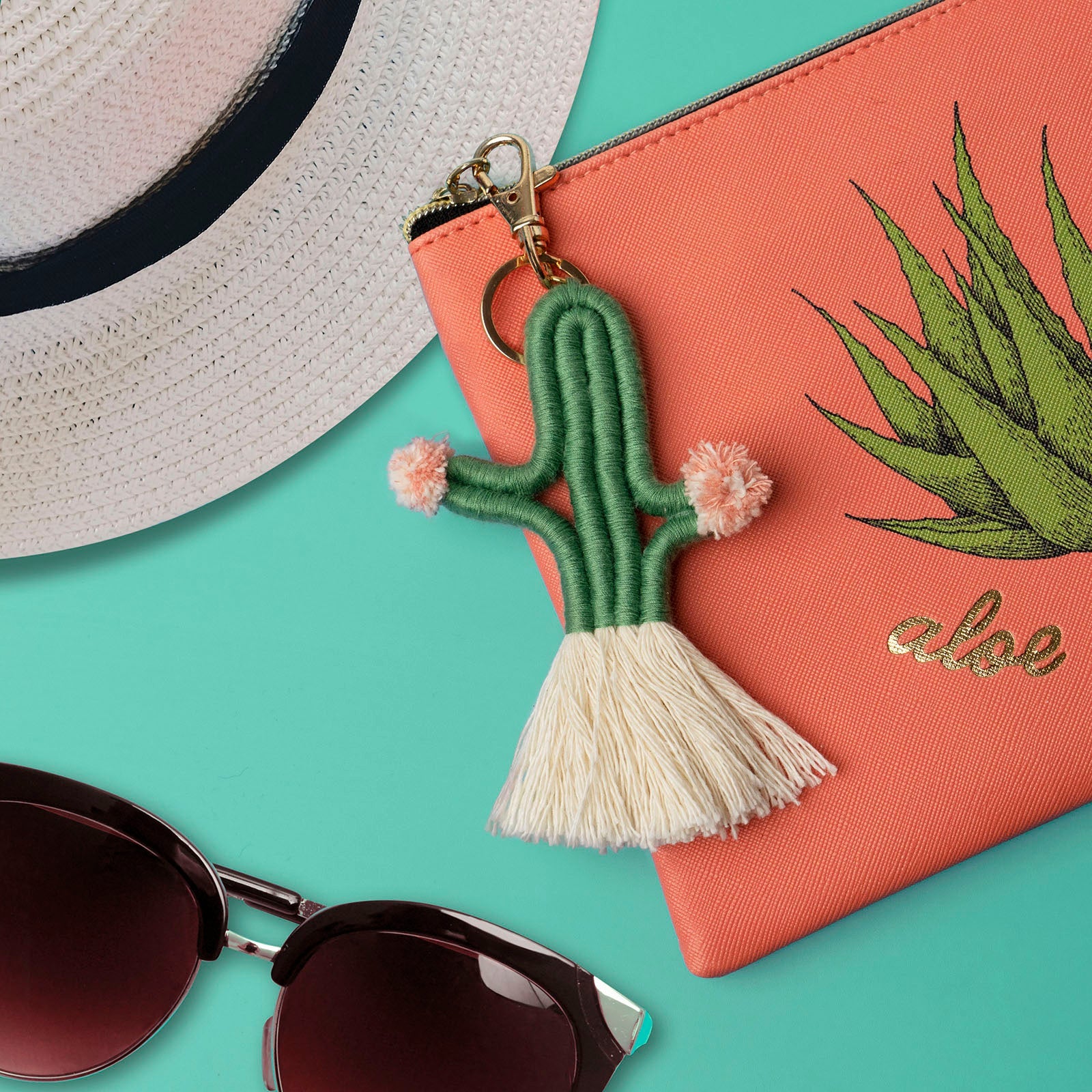 Olivia Moss Yucatán Keychain Cactus Green Lifestyle Photo Phoenix Nationale