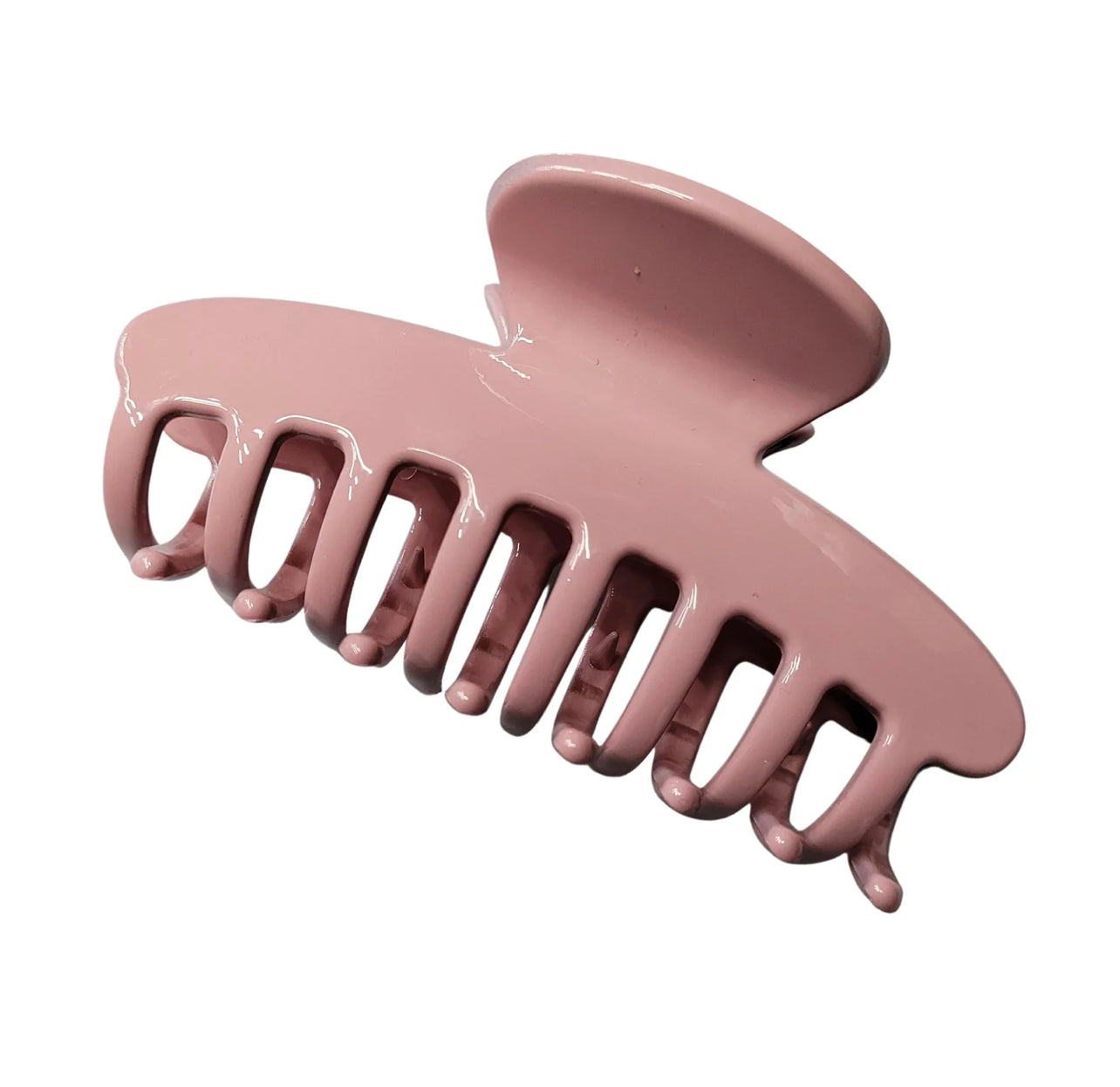 Pink Pewter Glossy Claw Hair Clip Blush Phoenix Nationale