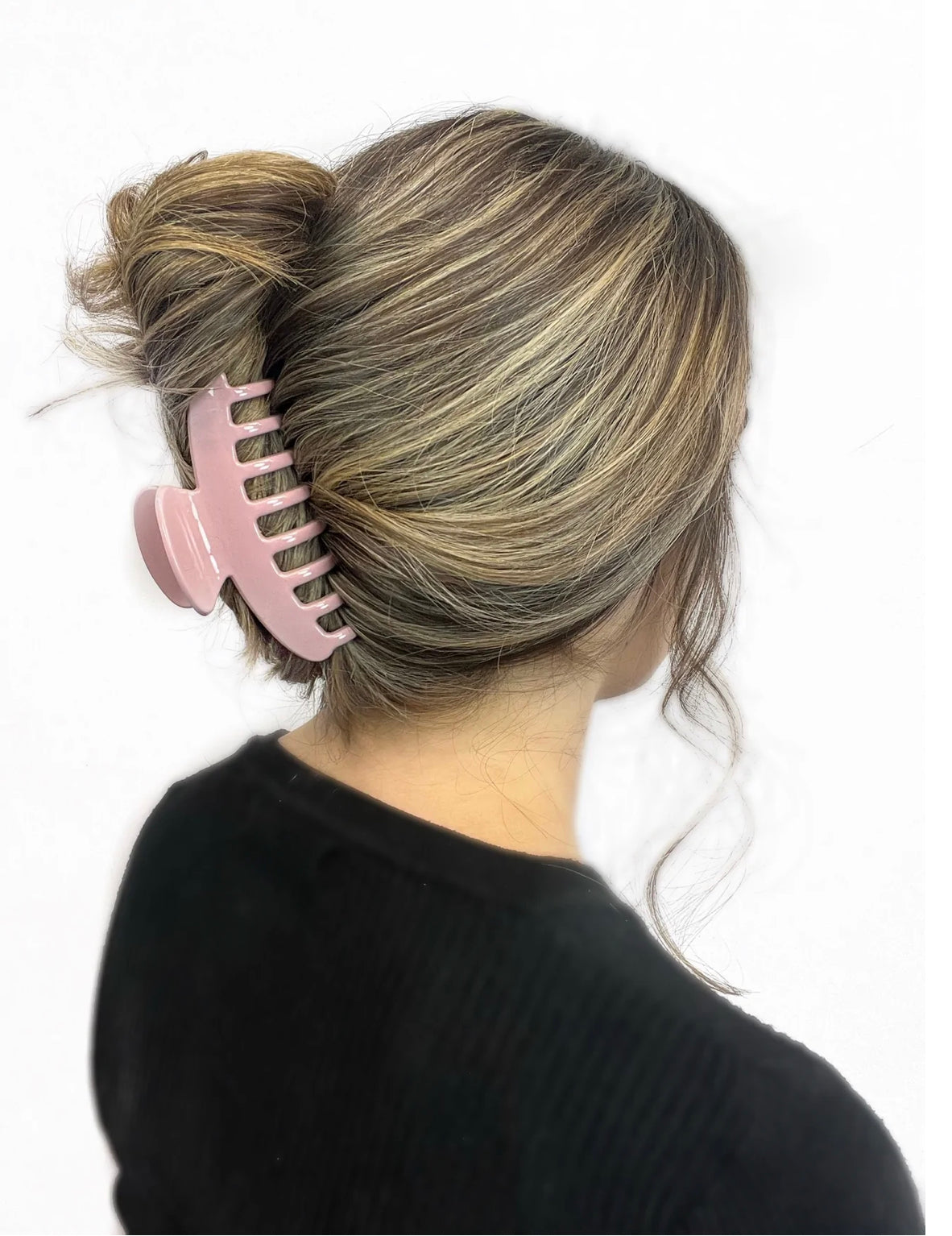 Pink Pewter Glossy Claw Hair Clip Blush Phoenix Nationale