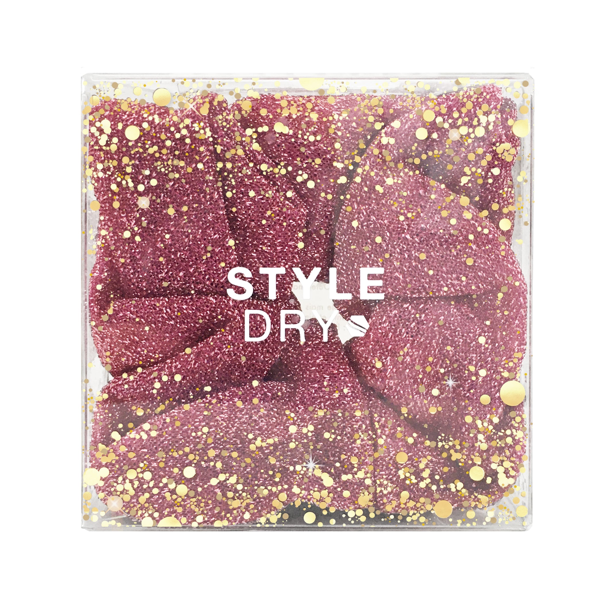 STYLEDRY Scrunchie Shimmer and Shine Pink