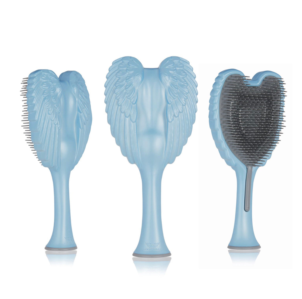 Phoenix Nationale TANGLE ANGEL 2.0 - Matt Satin Blue/Grey Teeth detangling Hair Brush